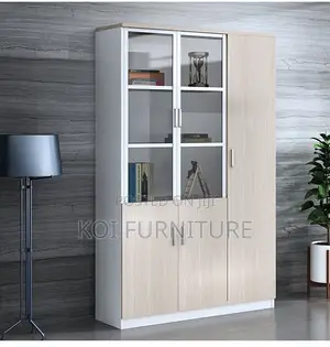 Office Cabinet; Three Doors Wooden Company Executive Office Cabinet