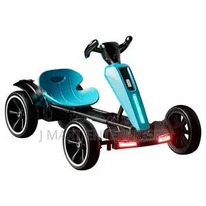 Go Kart for Kids, 4 Wheel Pedal Powered Go Cart With Adjustable Seat,