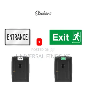 Exit And Entrance Stickers On Offer