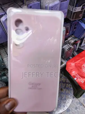 Linse Galaxy A15 Liquid Silicone Case With Cloth Lining-Rose Pink