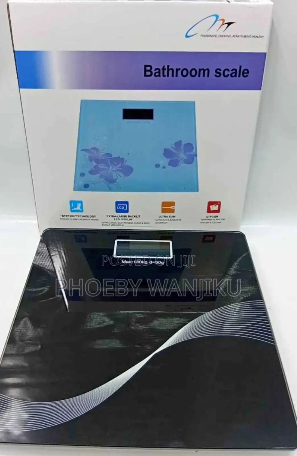 Bathroom Digital Weighing Scale/180kgs Max Weighing Scale