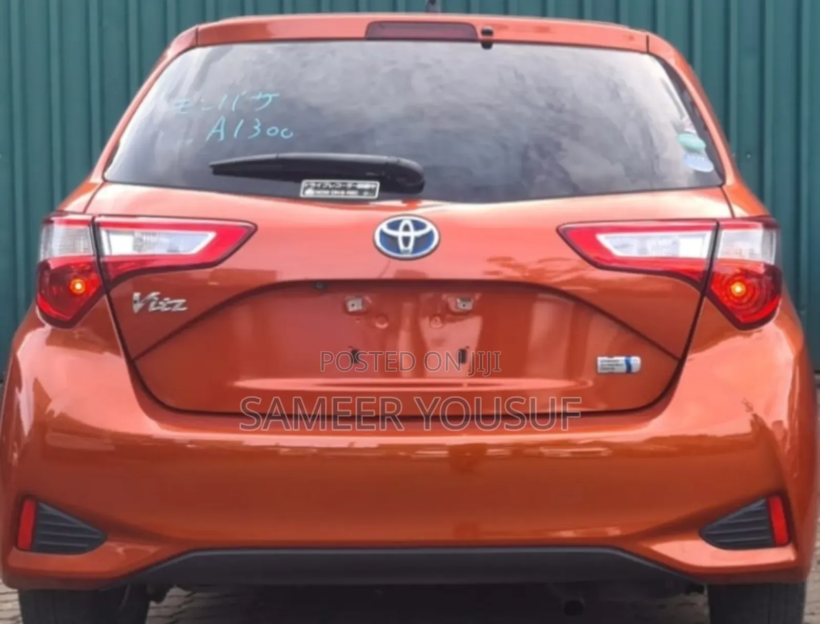 Toyota Vitz 2017 Orange