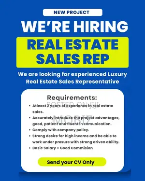 Luxury Real Estate Sales Jobs (Sales Agent Wanted)