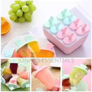 Silicone Ice Cream Mold Popsicle Maker - 8 Cell Diy Kulfi Tray