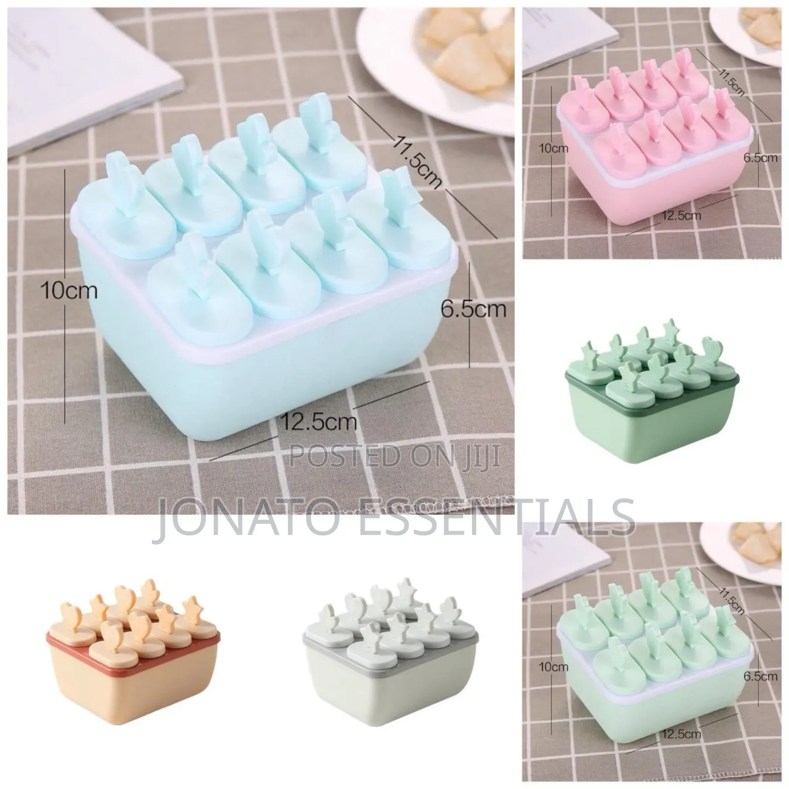 Silicone Ice Cream Mold Popsicle Maker - 8 Cell Diy Kulfi Tray