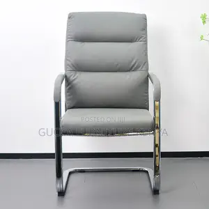 Gray Leather Executive Conference Room Chair