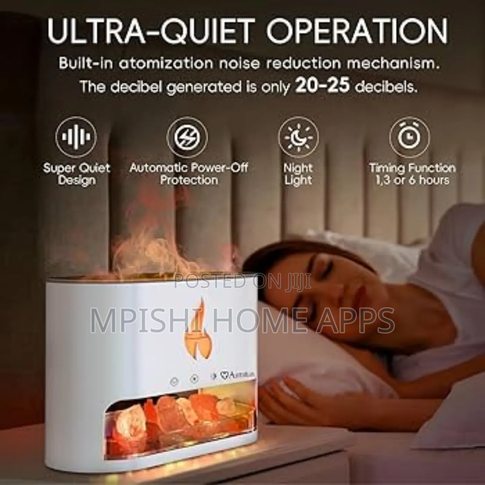 10w Salt Stone Fireplace Aroma Diffuser Humidifier
