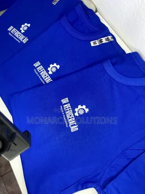 Royal Blue/ Red Tshirts With Brand