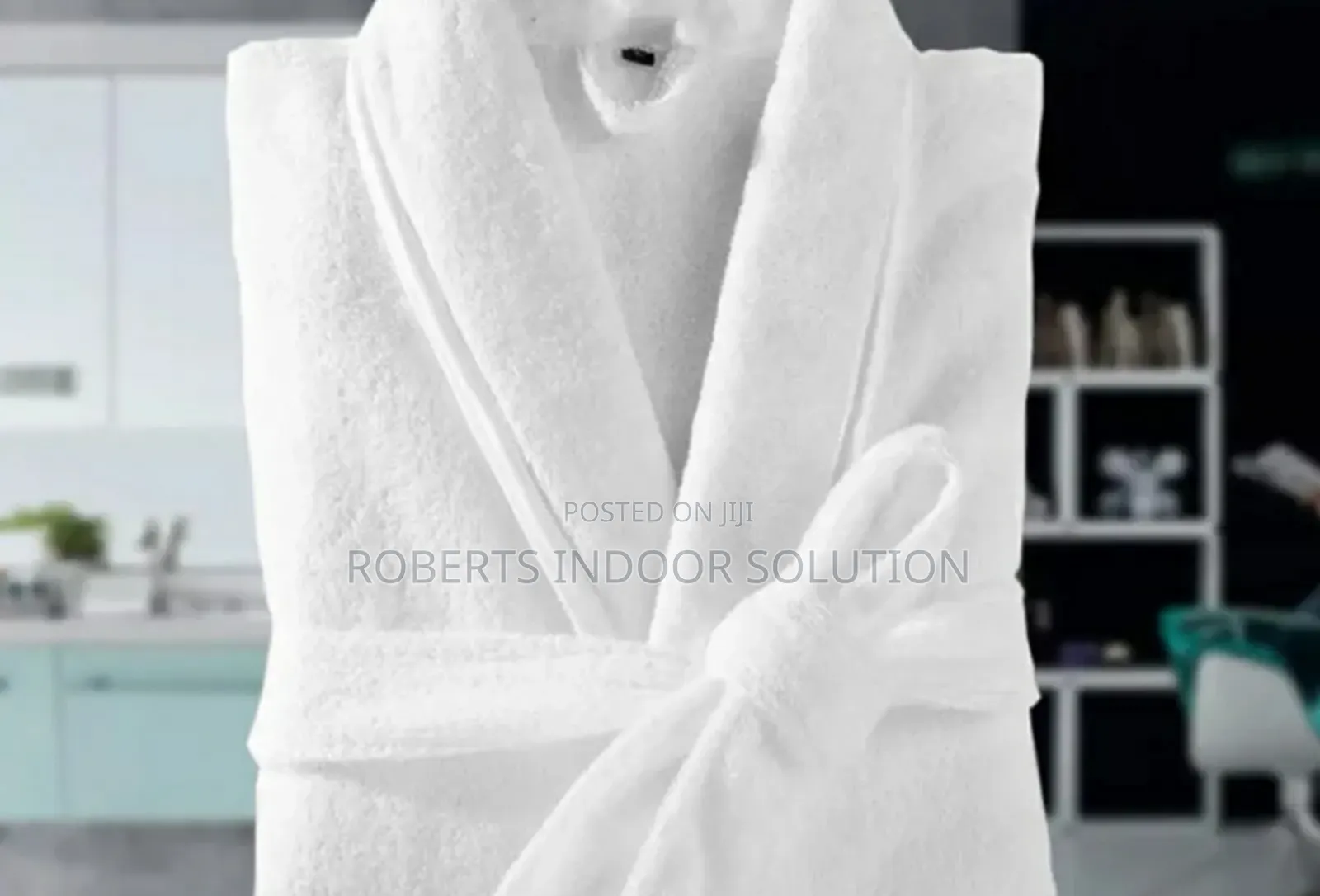Unisex Cotton Bathrobes – White Colored