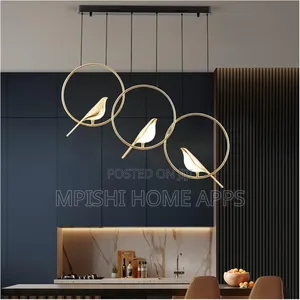 3 Bird Gold Hanging Pendant Ceiling Light