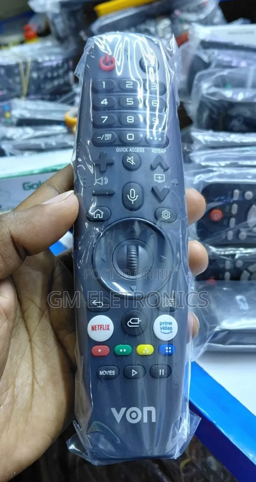 Von Replacement Remote for Von Smart Webos TVS + Batteries.