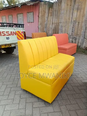 Modern Restaurant Yellow Couch, or Waiting Chair 