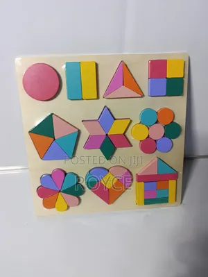 Wooden Puzzle Colors Shape Boards