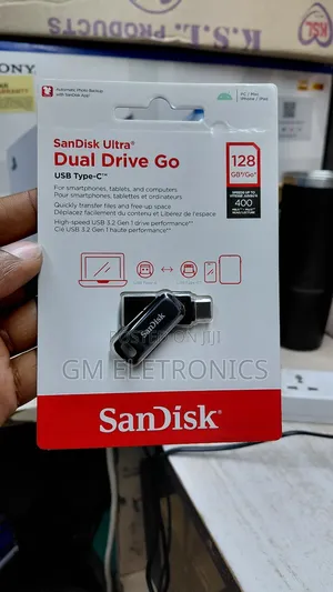 128gb (2 in 1)Usb 3.2 Type-C Flash Drive 400 Mb/S Read Speed.