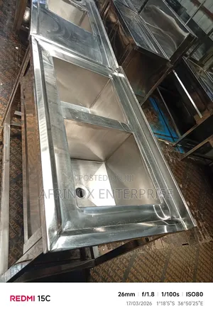 Double Bowl Sink for Food Preparation