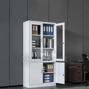 Office Cabinet; Durable Steel Executive Cabinet With Two Doors