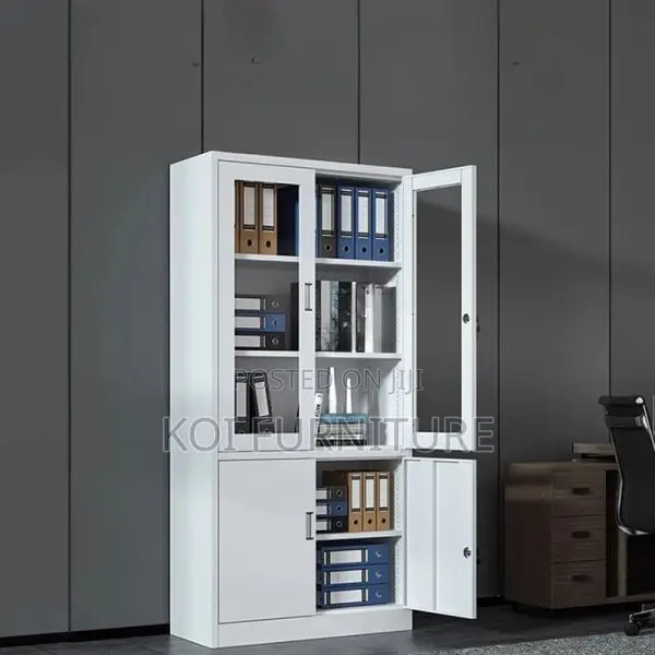 Office Cabinet; Durable Steel Executive Cabinet With Two Doors