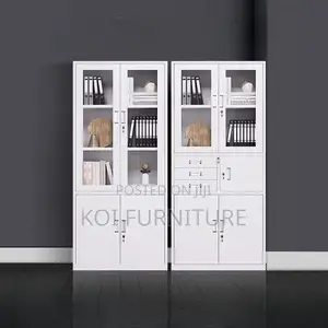 Office Cabinet; Durable Steel Executive Cabinet With Two Doors