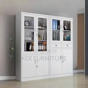 Office Cabinet; Durable Steel Executive Cabinet With Two Doors