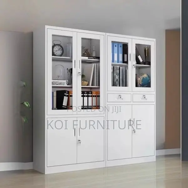 Office Cabinet; Durable Steel Executive Cabinet With Two Doors