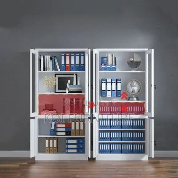 Office Cabinet; Durable Steel Executive Cabinet With Two Doors