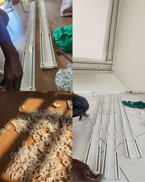 Aluminium Curtain Rails Double Portioned