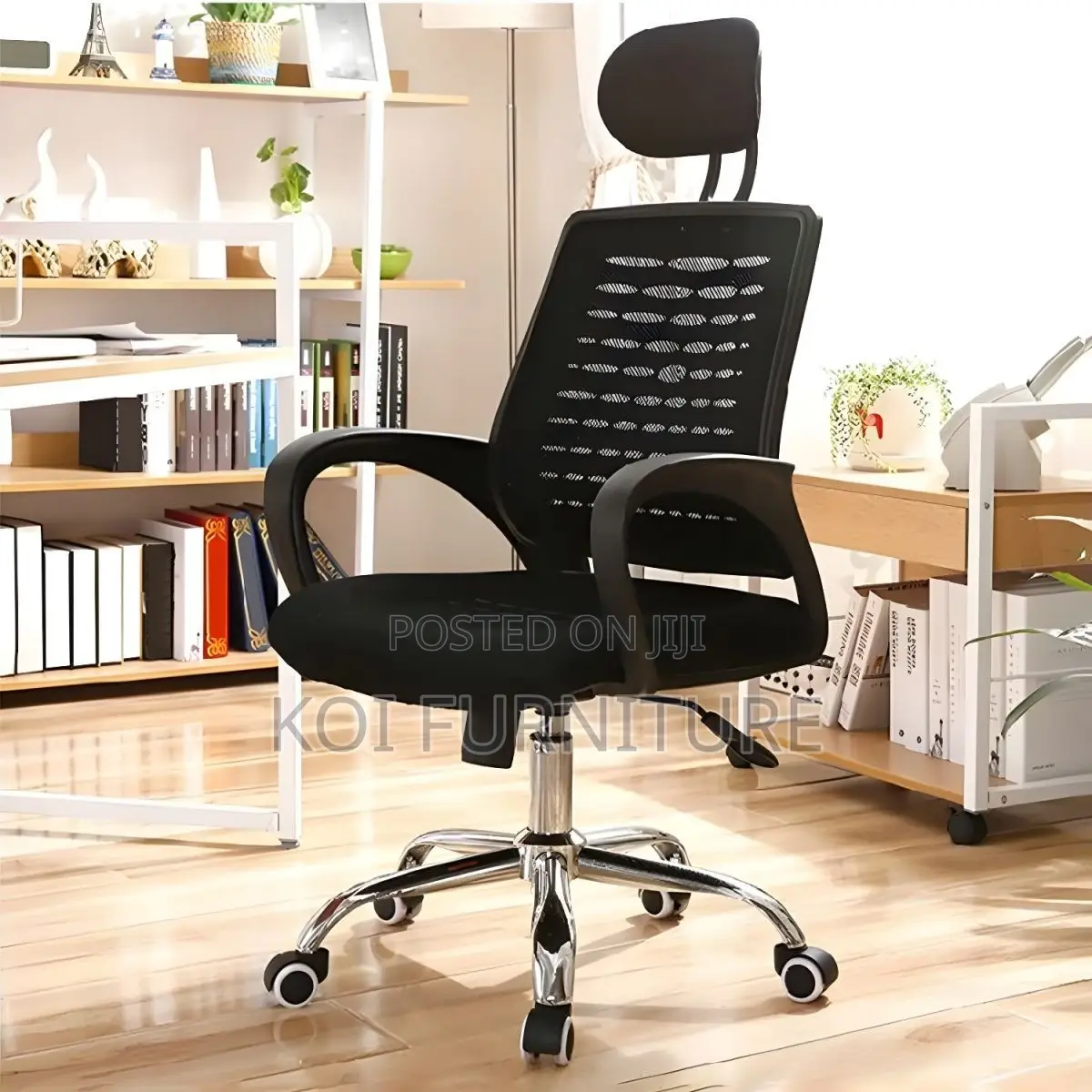 Office Chairs; Customized Black Headrest Office Chair