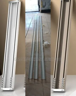 Pure Aluminium Double Curtain Rails on Site in Karen
