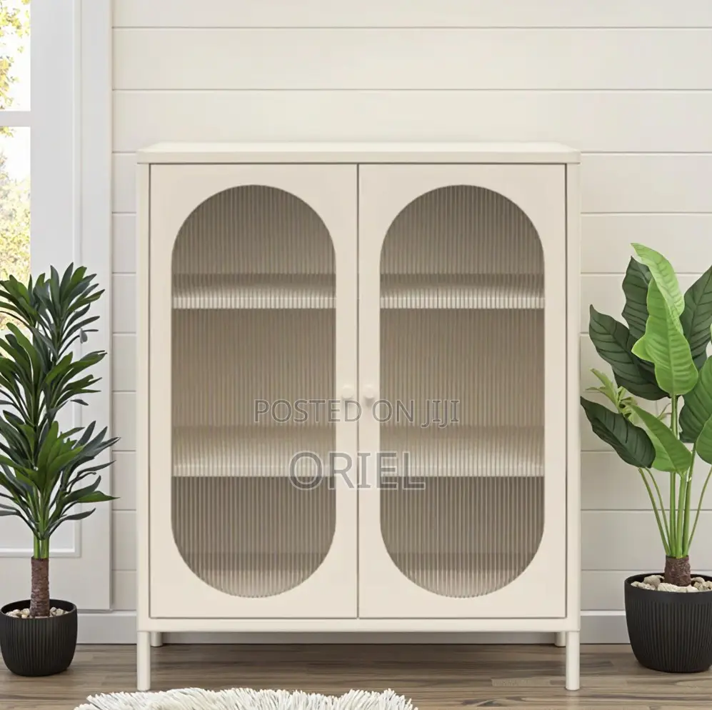 Cabinets:- Lockable Office Cabinet With Glass Display Doors
