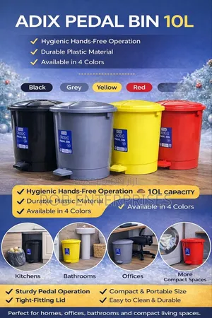 10 LTRS Adix Pedal Bins