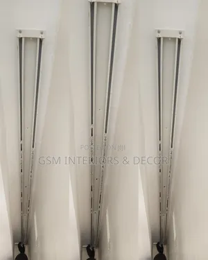 High Ceiling Aluminium Curtain Rails in Double