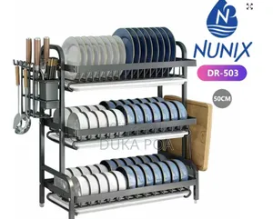 3 Layer Metallic Stainless Nunix Utensil Dish Rack