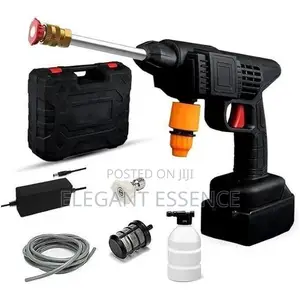 96vhigh Pressure Car Wash Spray Gun Cordless - Long Hose and Charger