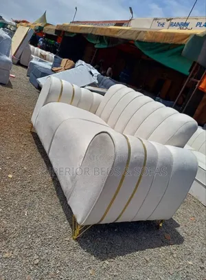 White 3-Seater Sofa