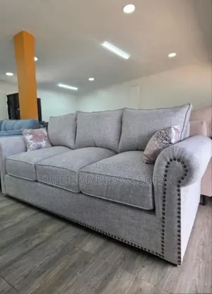 Grey Classic 3-Seater Sofa