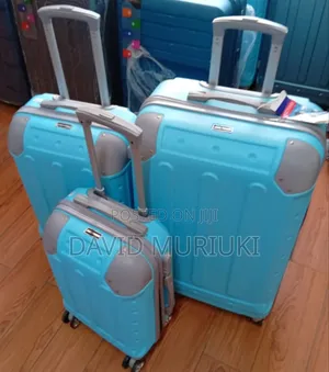 Durable 3-in-1 Rubber Suitcase Set – Travel in Style