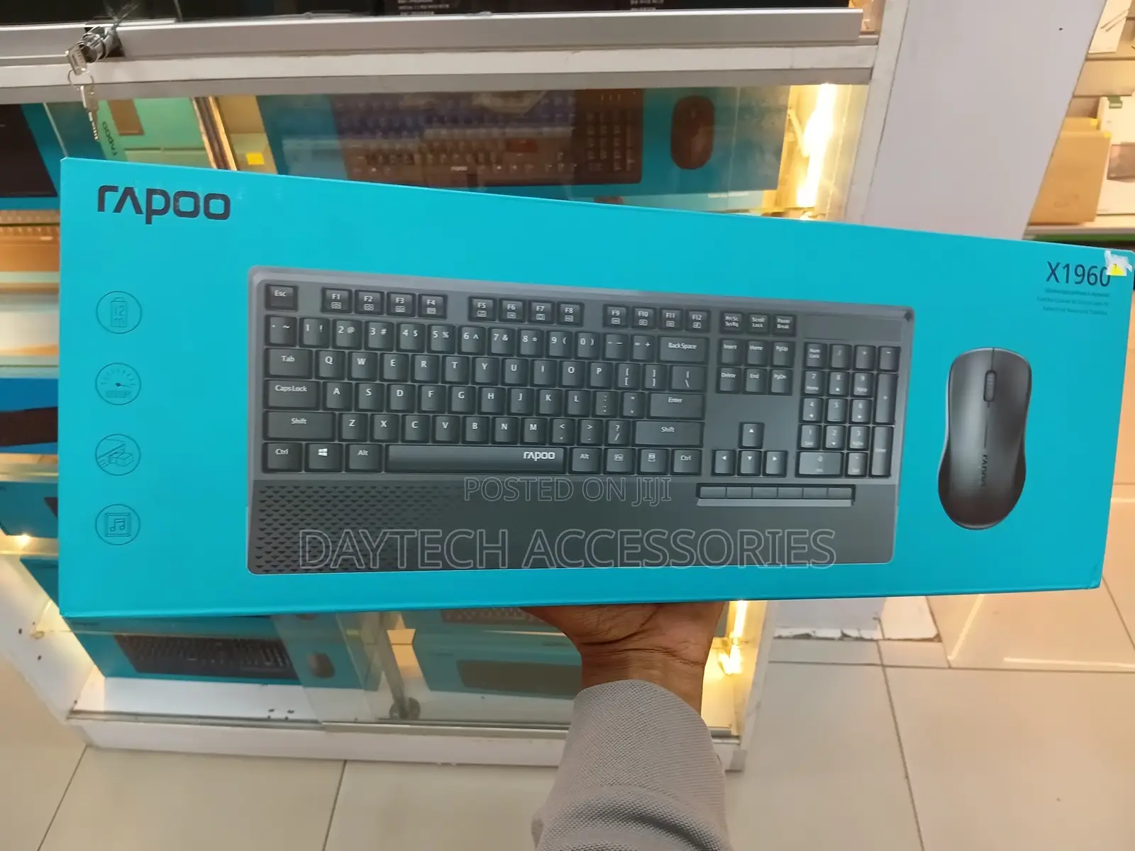 Rapoo X1960 Wireless Optical Mouse Keyboard Combo.