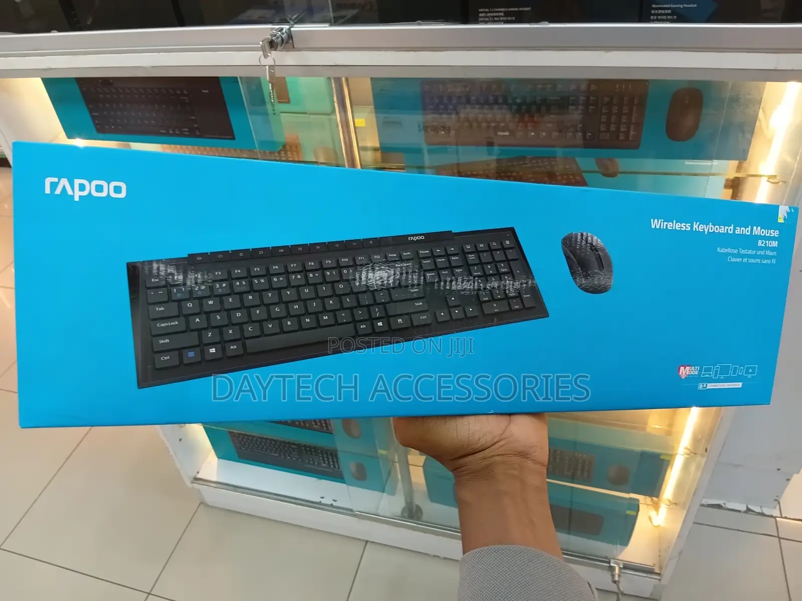 Rapoo 8210m Wireless Keyboard and Mouse Combo Multi-Mode Connectivity.