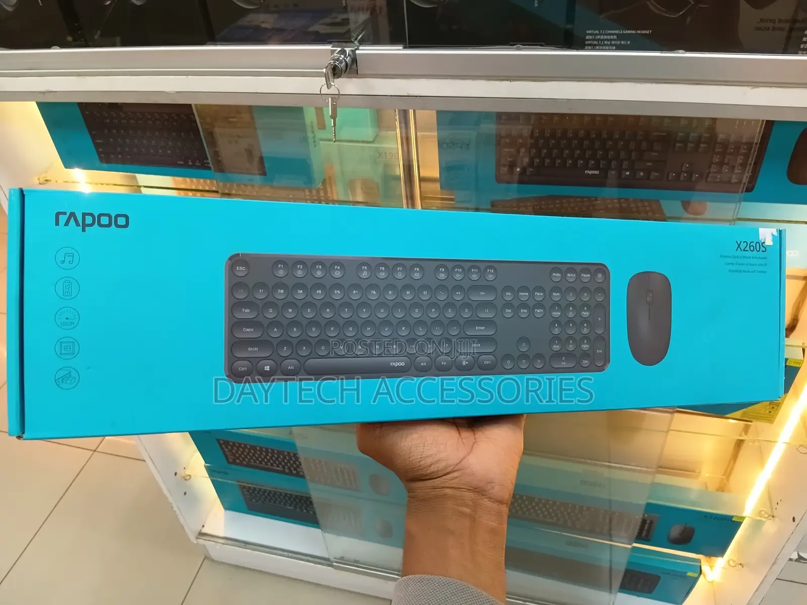 Rapoo X260s Wireless Optical Mouse and Keyboard Combo.