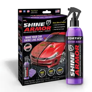 Fortify Quick Coat 3-1 Wash, Protect Shine Armour Car Wax Body Spray