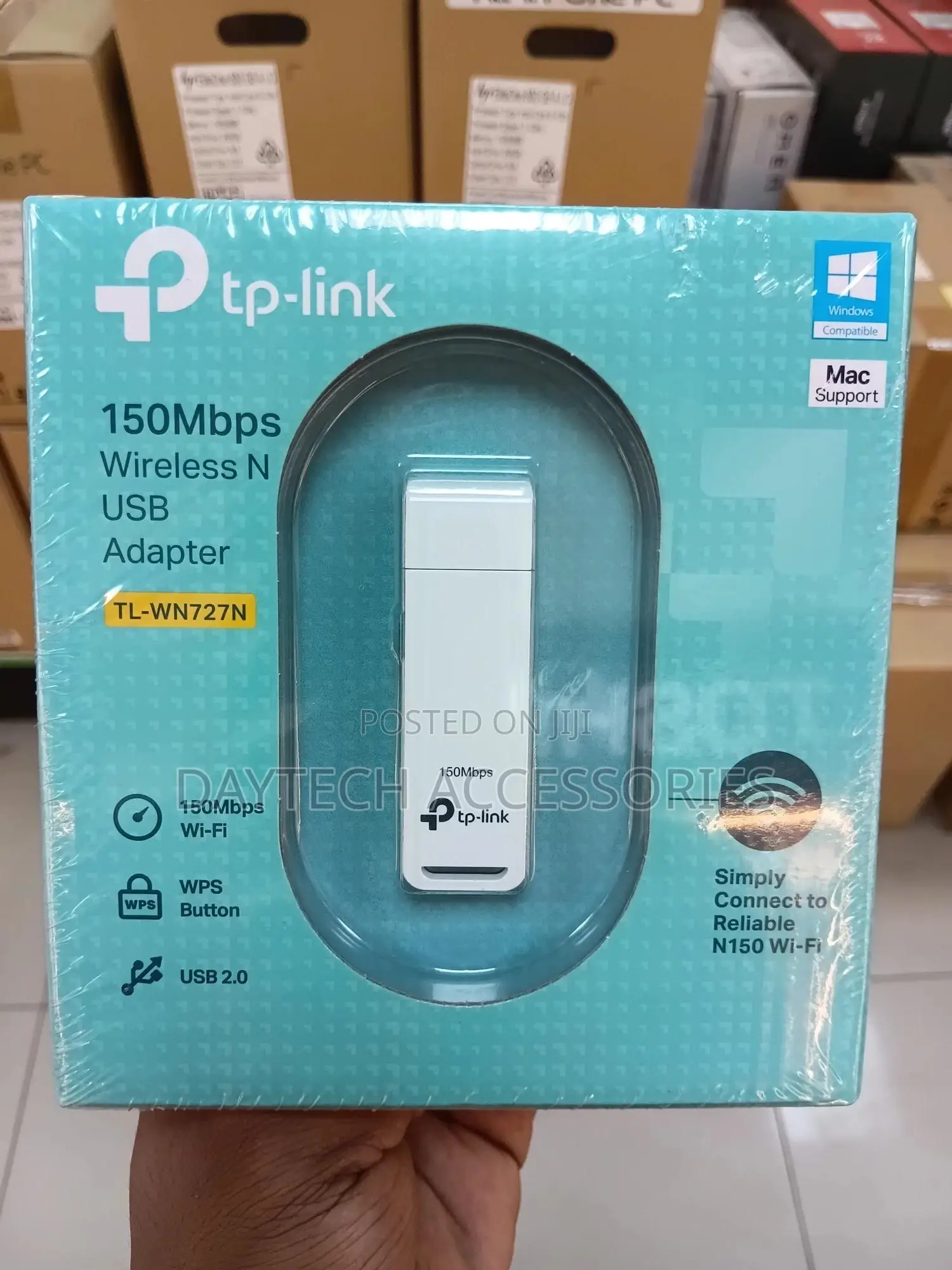 TP-Link Tl-Wn727n 150mbps Wifi USB Adapter - White