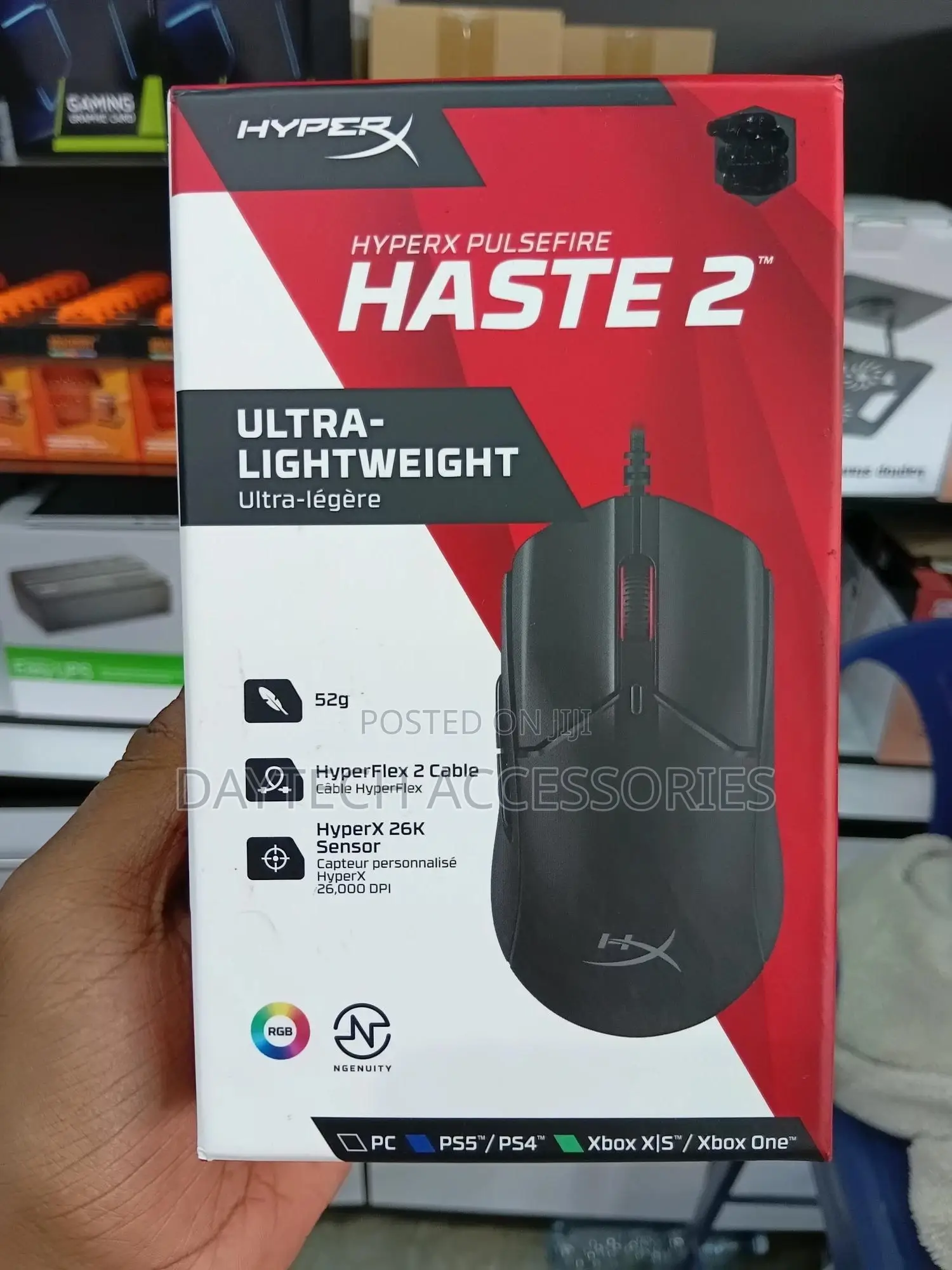 Hyperx Pulsefire Haste 2 Wired Gaming Mouse.