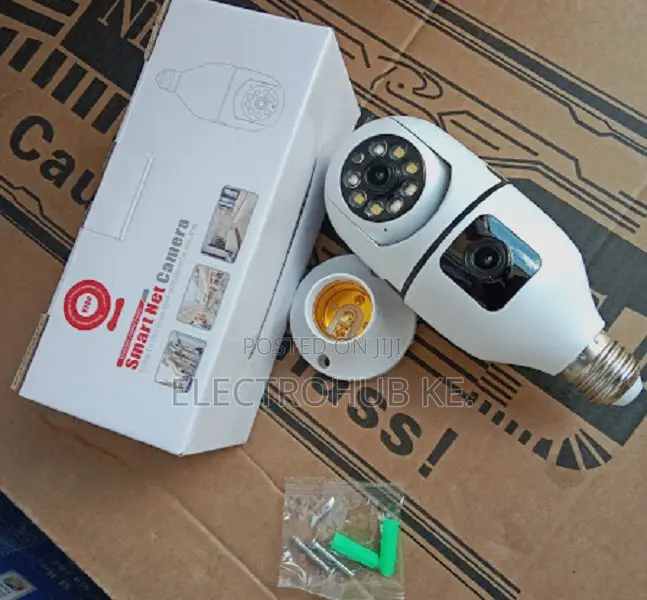 V380 Pro CCTV Dual Lens Screen 1080p Wifi Bulb Camera