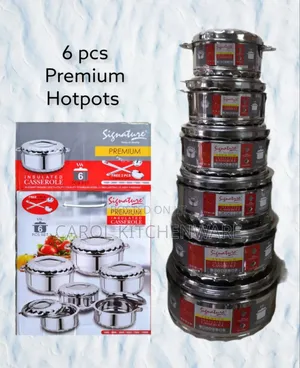 Signature 6 PCS Premium Stainless Steel Hot Pot/Signature Hot Pot