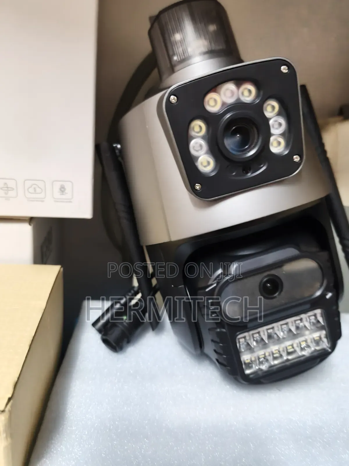 Full-Scene View Dual Lens 4g Electric Model CCTV Ethernet Cable