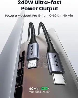 240w Usb C to C Cable Pd 3.1 Fast Charging Macbook Pro Laptop Dell Hp