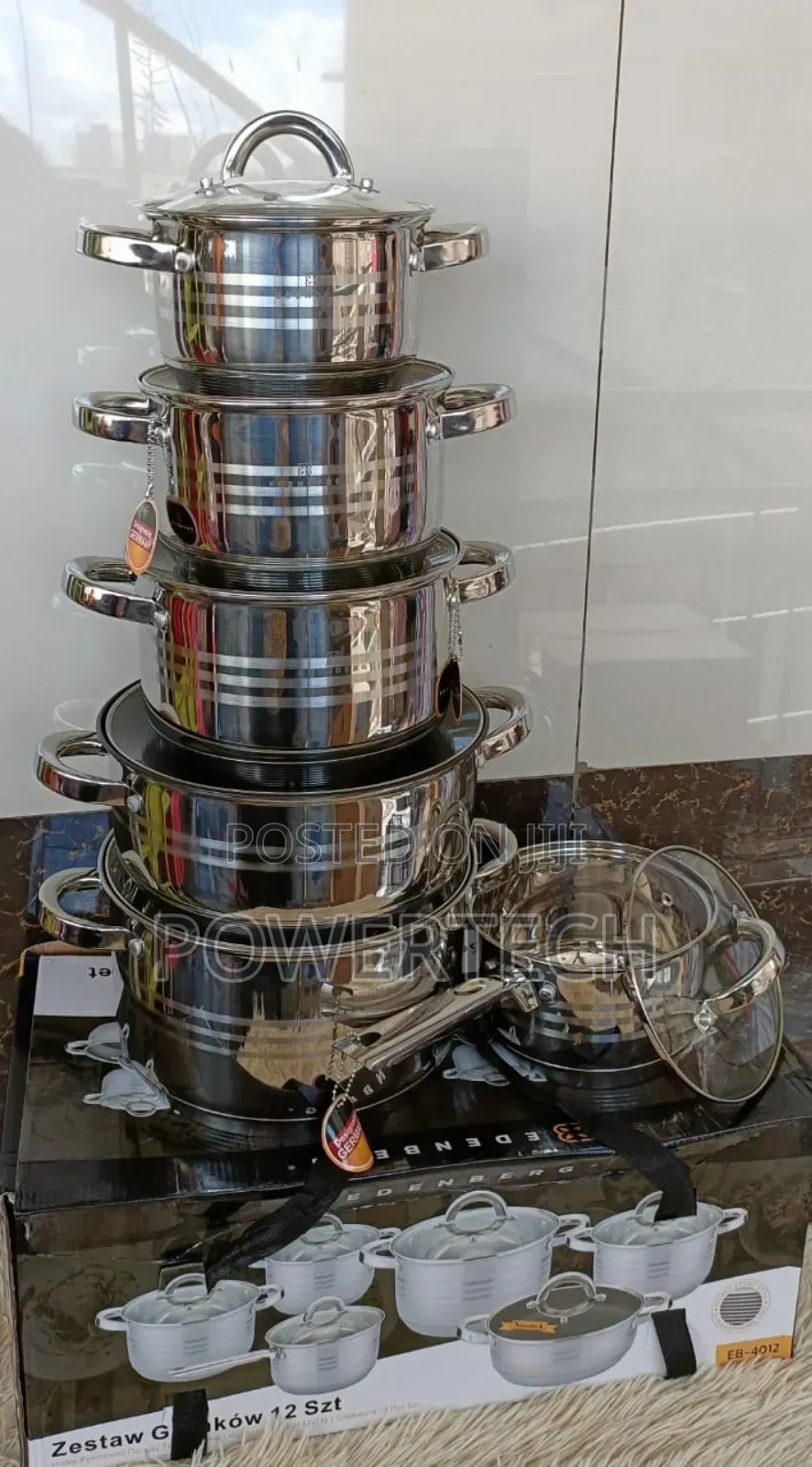 12pcs Edenberg Stainless Sufuria