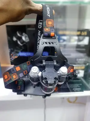 3-Bulb Led Headlamp Rechargeable High Power Waterproof