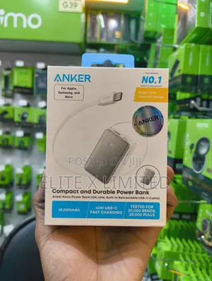 Anker Nano Power Bank 10000mah + Cable