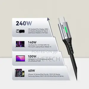 Ugreen Usb-C to Usb-C Pd Fast Charging Cable 240w Max 2m - L532